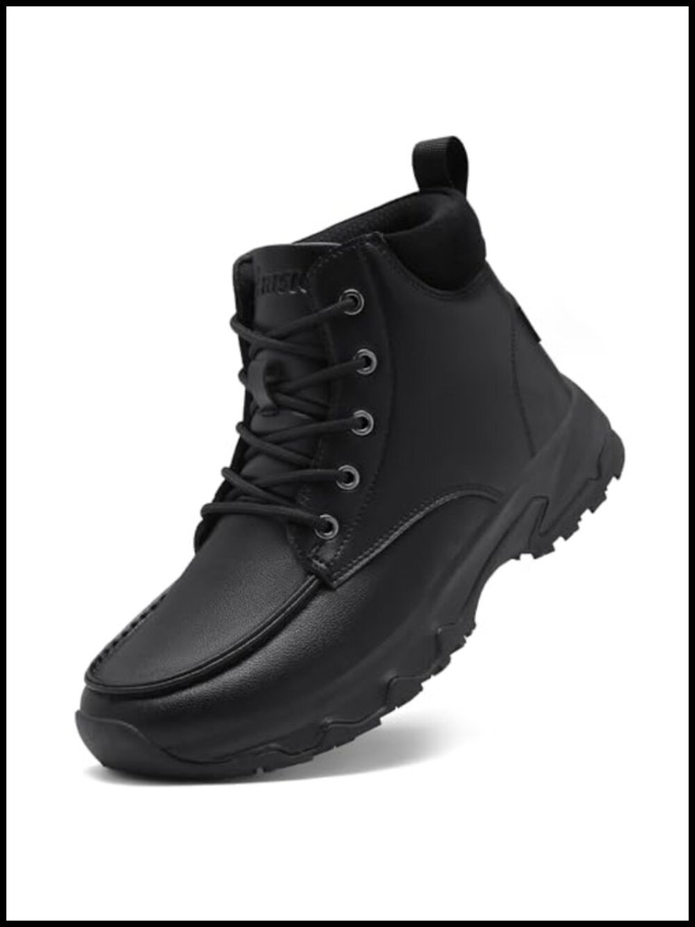 Non Slip Waterproof Work Boots Men Faux Leather Slip Resistant Kitchen